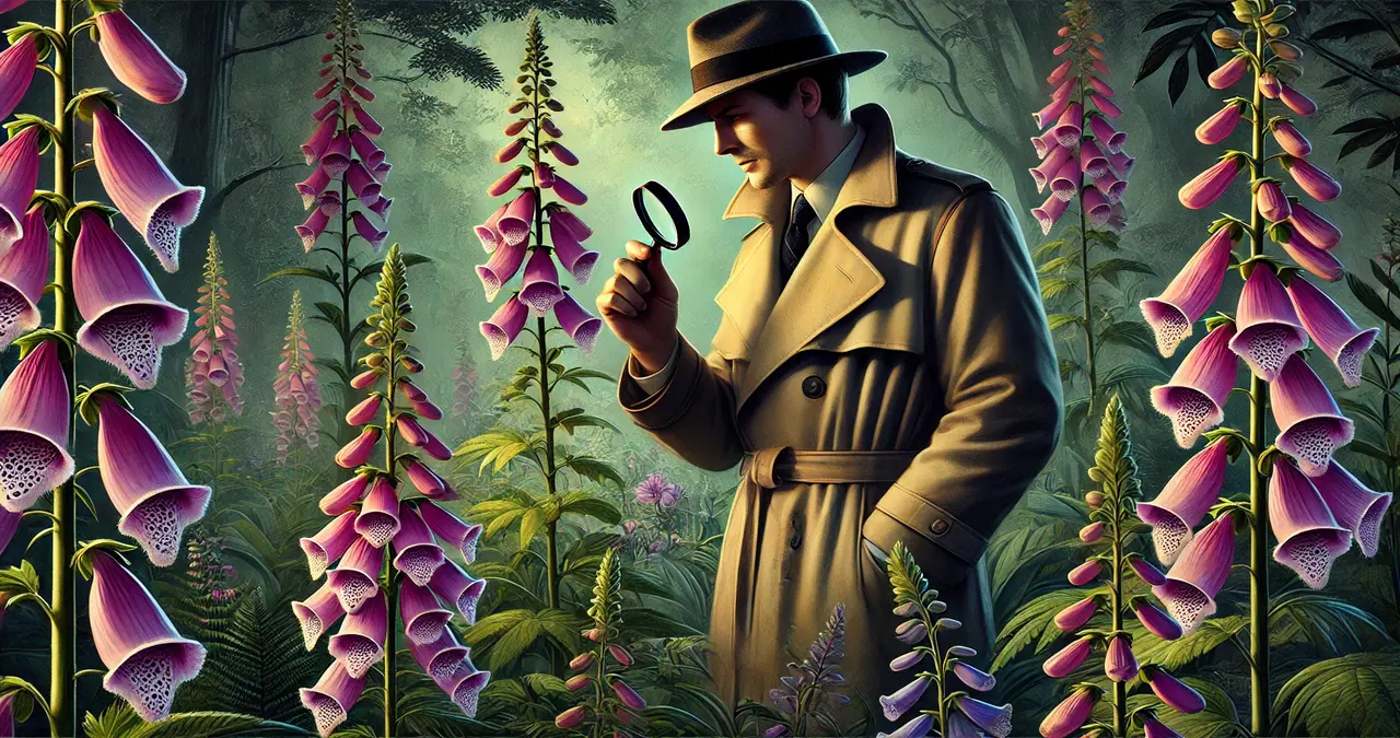 Foxglove Gumshoe: Blending Botanical Mysteries with Sleuthing Skills